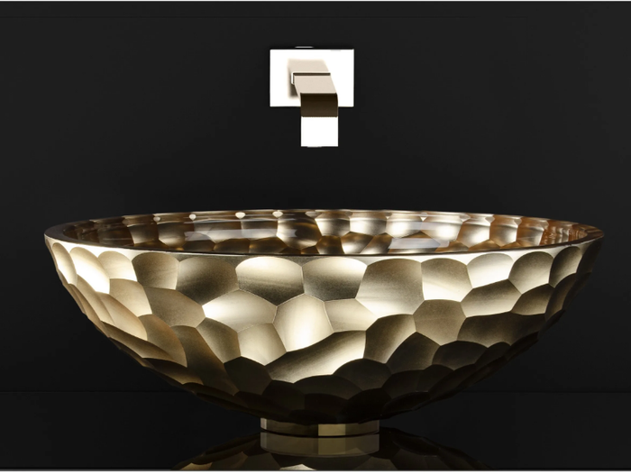 ORMA - Countertop round glass washbasin _ Glass Design